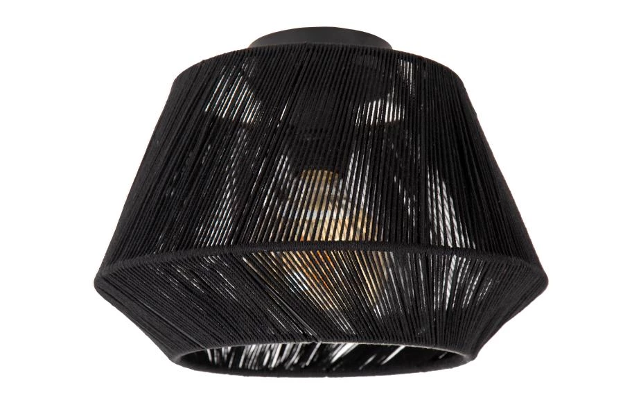 Lucide JESSICA - Flush ceiling light - Ø 30 cm - 1xE27 - Black - turned off